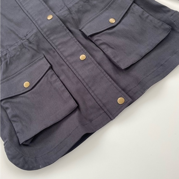 Eden Society Women's Dark Grey Gray Holly Contrast Hood Cargo Jacket Size Small - Picture 6 of 12